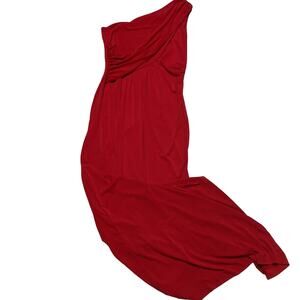 Calvin Klein One Shoulder Draped Dress 12